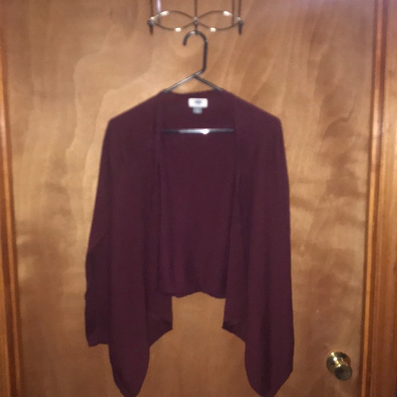 old navy burgundy cardigan - Picture 1 of 3
